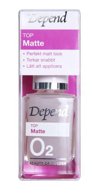 Depend O2 Top Matte -matta päällyslakka 11ml
